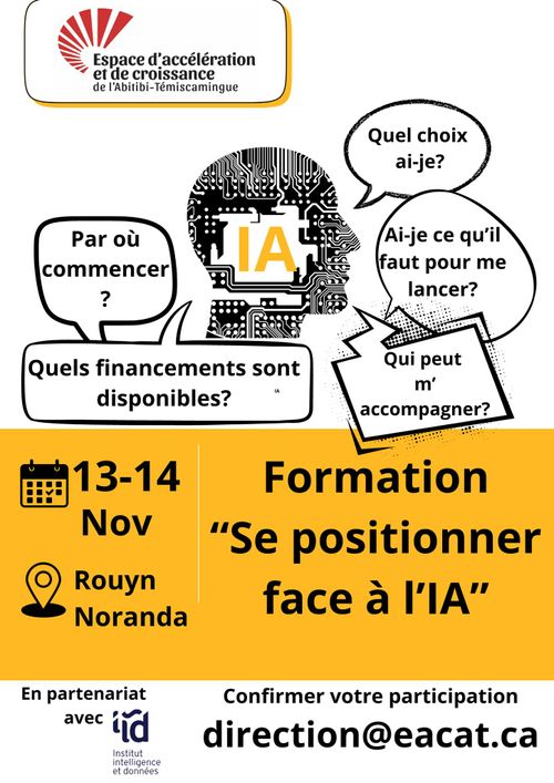 Formation "Se positionner face à l'IA" 