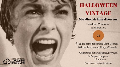 Halloween vintage - marathon de films d'horreur