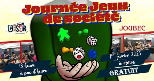 Journée de jeux de société Code César / Joubec