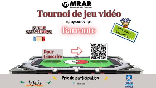 Tournoi de jeu vidéo (Super Smash Bros Ultimate) à Barraute