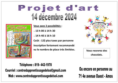 Projet d'art