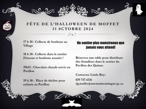 Fête de l'halloween de Moffet