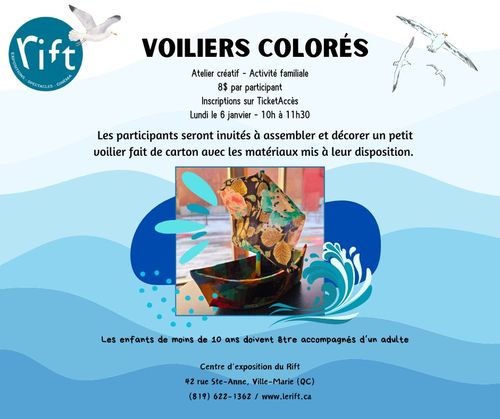 Voilier coloré au Rift