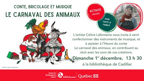 Le carnaval des animaux - Conte, bricolage et musique