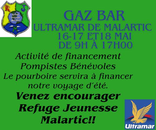 Gaz au Bar au Ultramar de Malartic