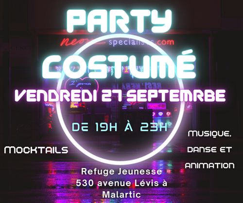 Party Costumé pour les jeunes de 12 à 17 ans 